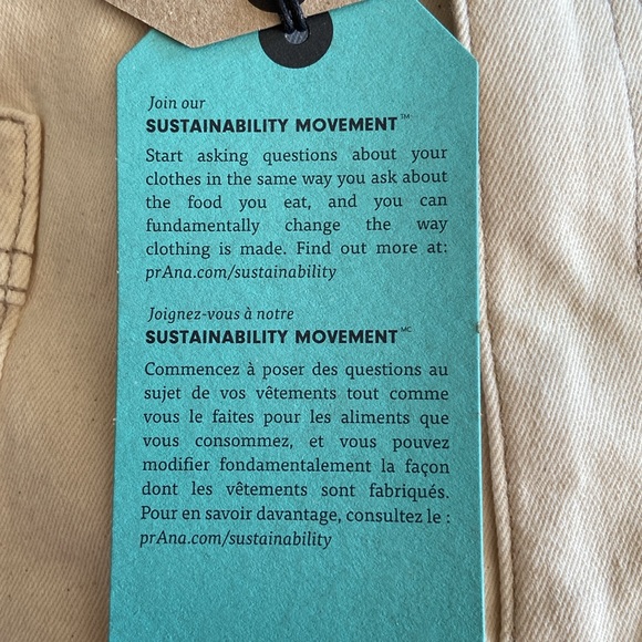 prAna NWT Size 8 Cream Broadway Organic Cotton Casual Pencil Skirt 3088 - Picture 11 of 13